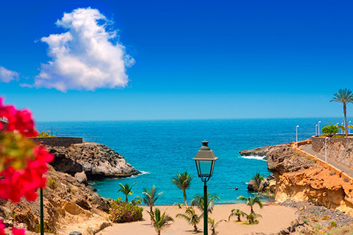 Utsikt över havet på Kanarieöarna